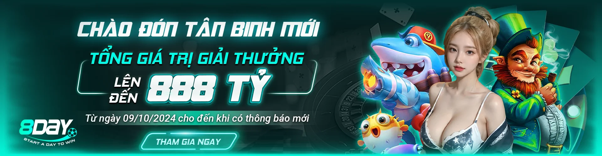 Slider chào đón tân binh mới