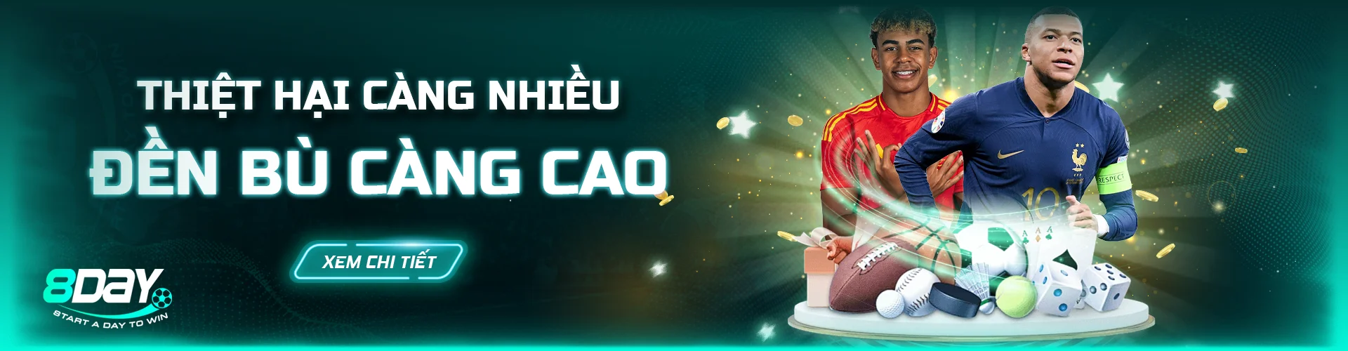 Slider thiệt hại càng nhiều đền bù càng cao